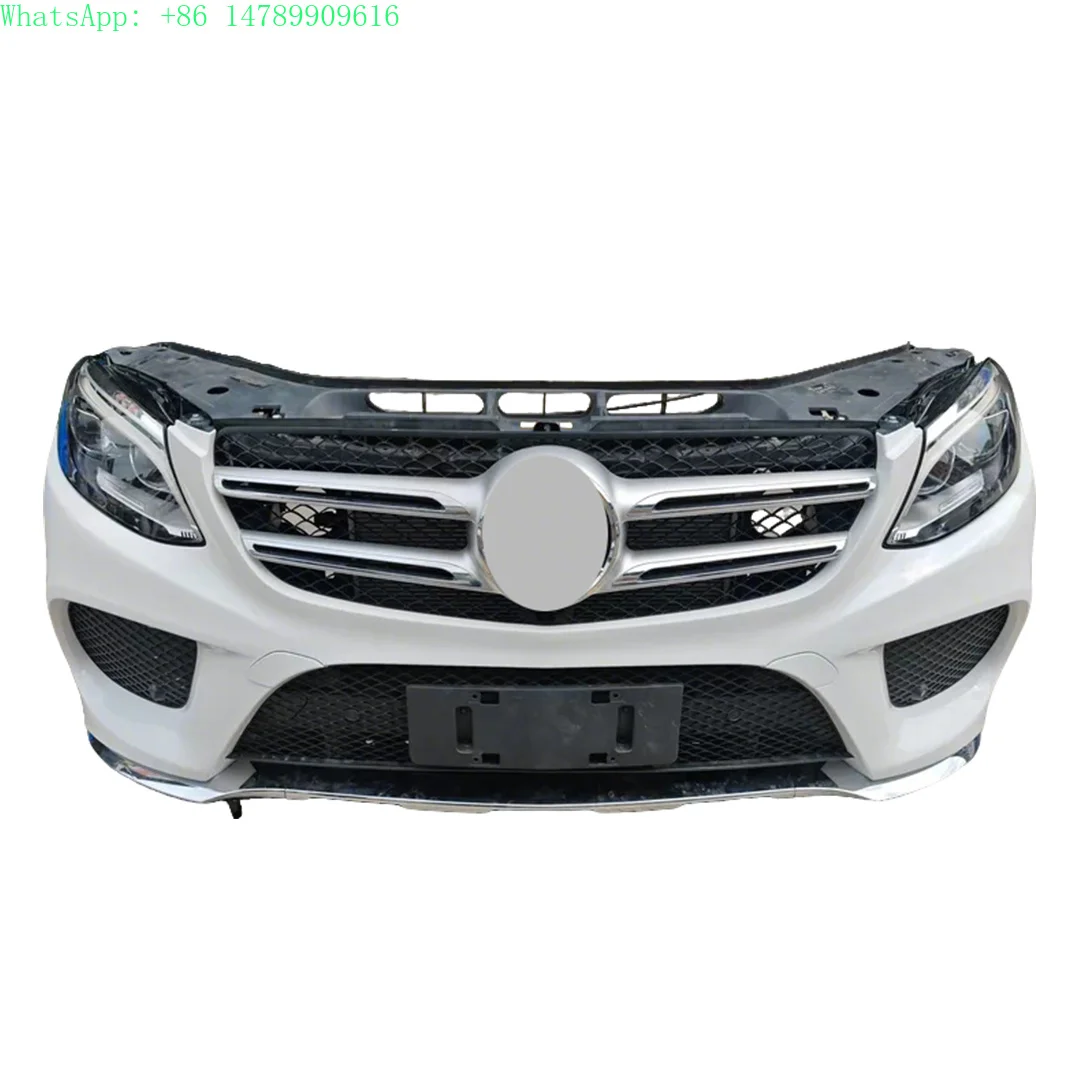 High Quality  for GLE W166 Front Bumper Assembly  Headlights Tank Electronic Fan Head Assembly Replacement Bumper Kit