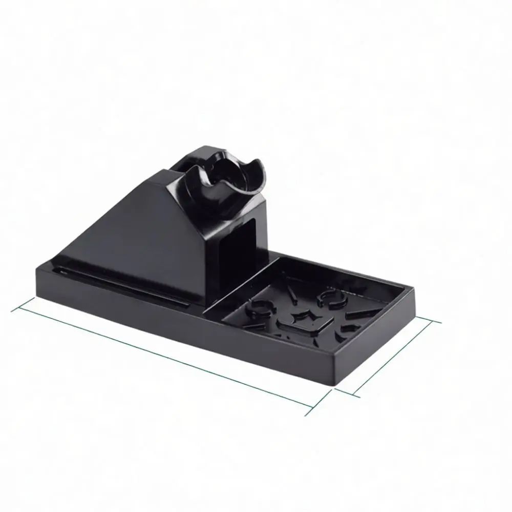 Heat Resistant Bakelite Iron Stand For 936 Welding Station T12 Handle Repair Tool Bracket With Cleaning Sponge Slot Base