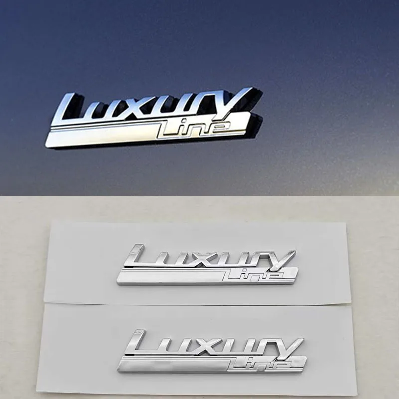 3D ABS Car Logo Luxury Line Sport Line Emblem Sticker Fender Side Badge for BMW 320i 330i 320d 530i 530d 730i 730d Accessories