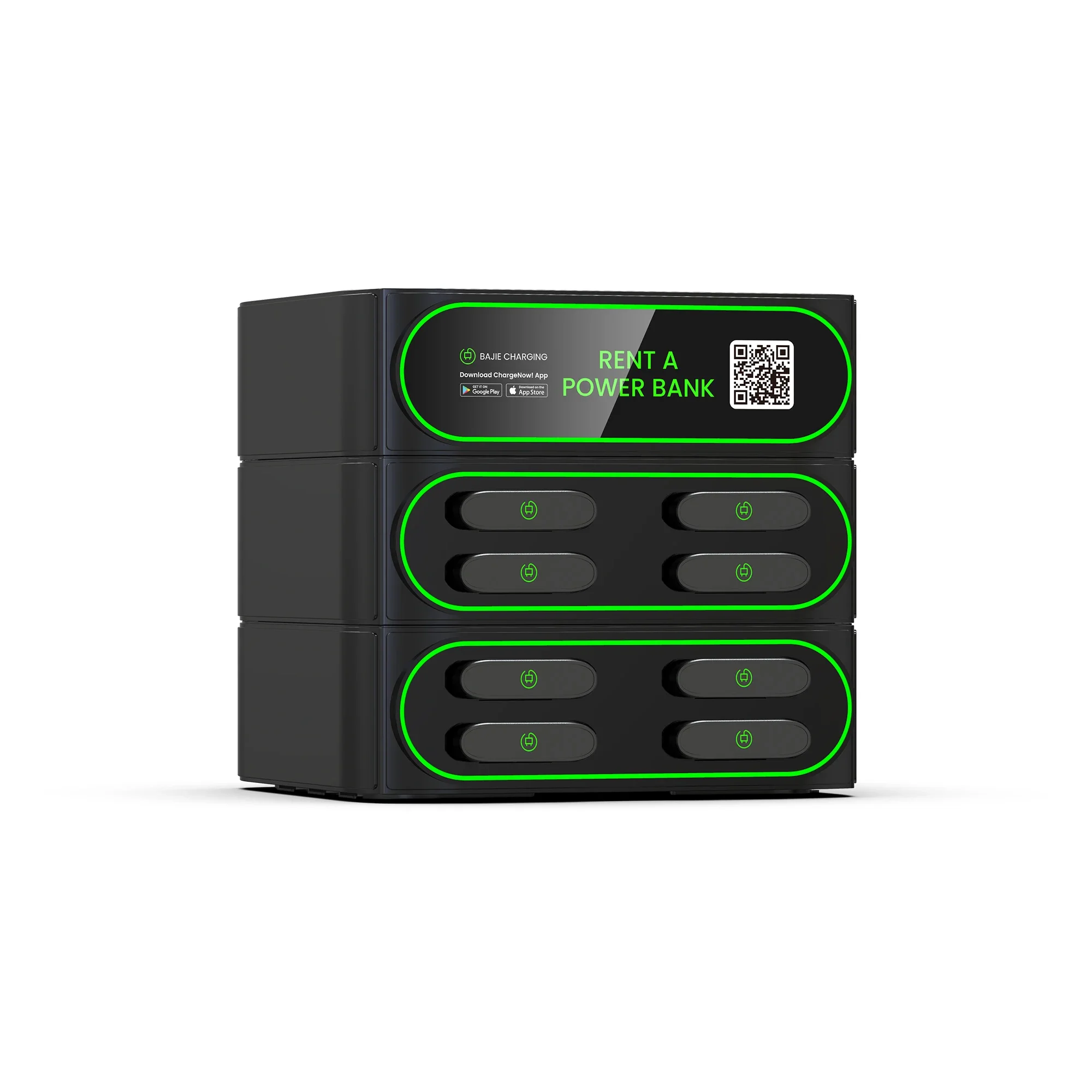 New Product Charger Sharing Power Bank Digital Display 4 Slots Stacking Version Charging Station