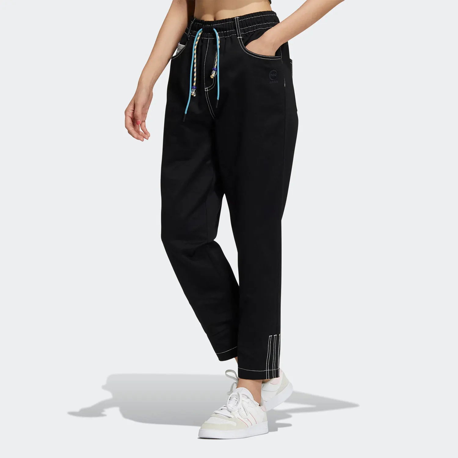 

Adidas Official Genuine Women's Comfortable Lace-up Woven Sports Casual Pants IA6893