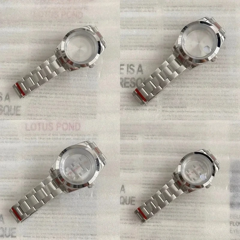 

36mm39mm Watch Case Stainless Steel Bracelets Sapphire Glass Parts for Oyster DateJust Seiko NH35 NH36 NH70 Movement 28.5-30.5mm