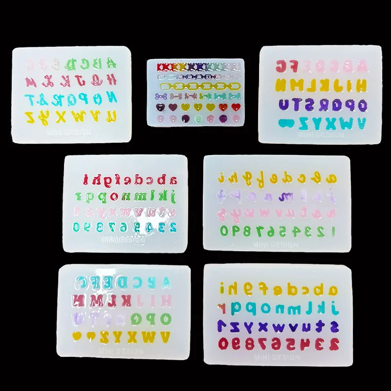 DIY Letter Number Resin Mold Jewelry Mold Jewelry Accessories