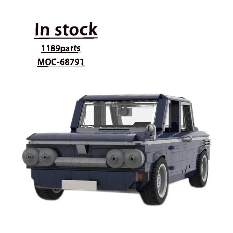 MOC-68791 صغيرة كلاسيكية سيارة رياضية سباق بنة نموذج 1189 أجزاء MOC الإبداعية بنين الأطفال عيد ميلاد بناء لعبة