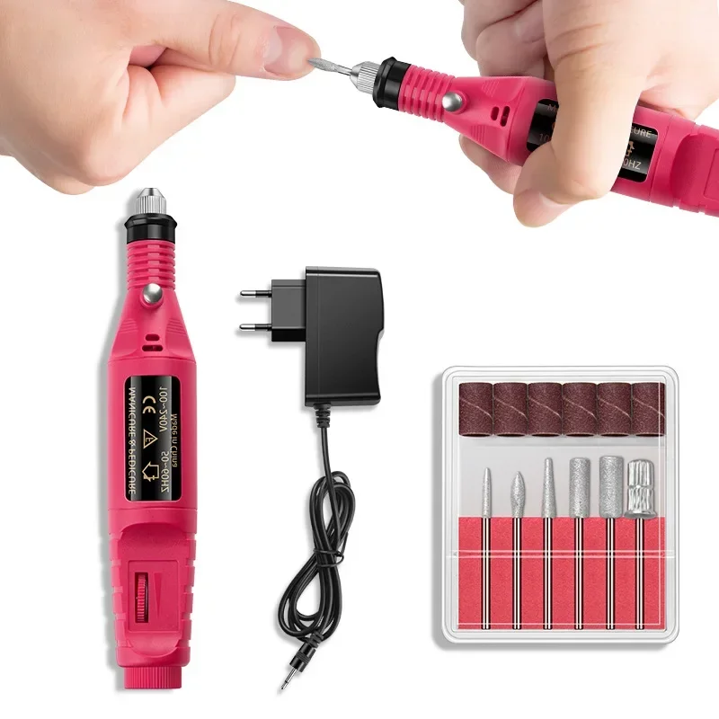 Professional Electric Nail Drill Machine For Manicure Milling Cutter Set For Gel Polishing Nail Drill Pen Salon Nail Equipment