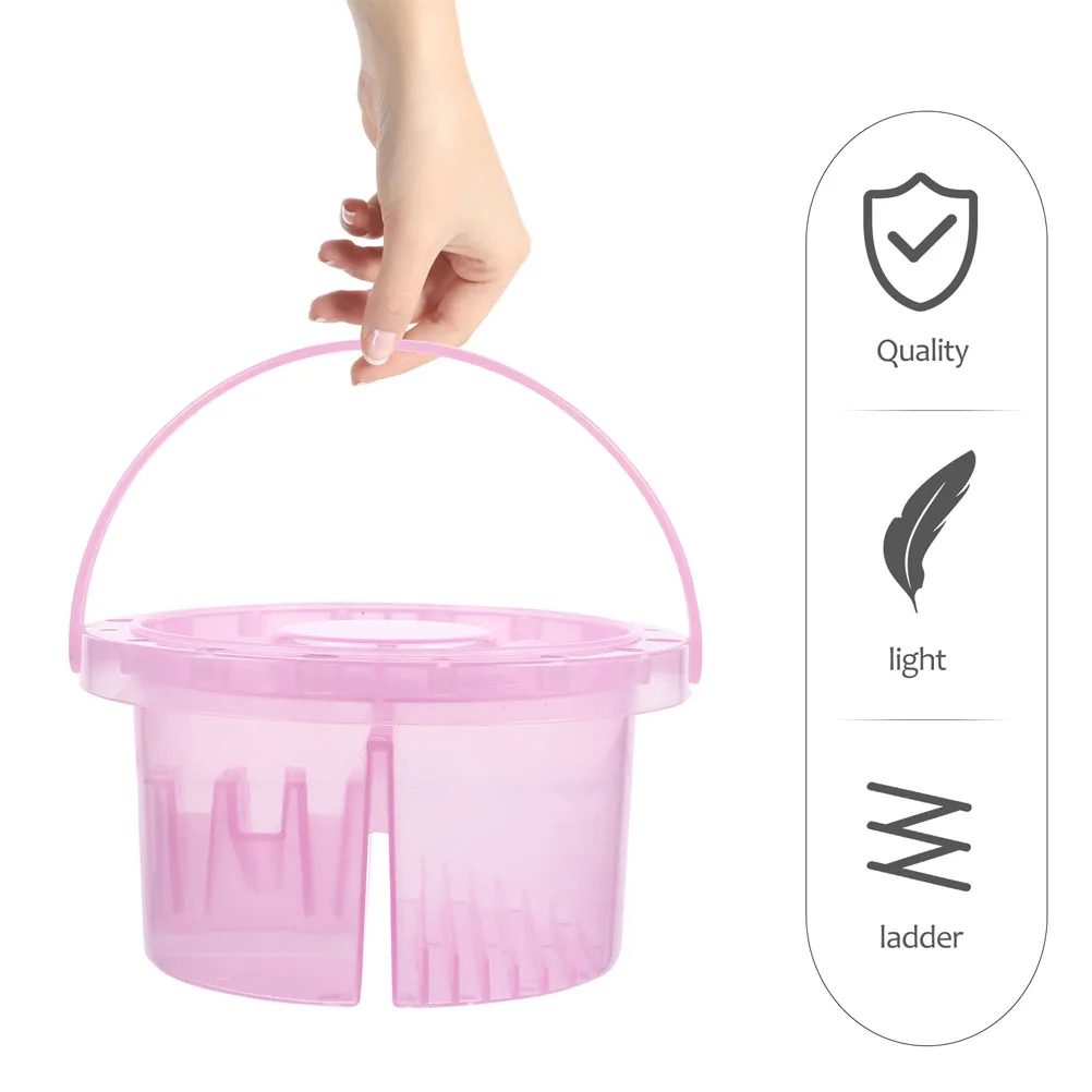

2 Pcs Paint Brush Bucket Artist Basin Washing Station Container Holder Child