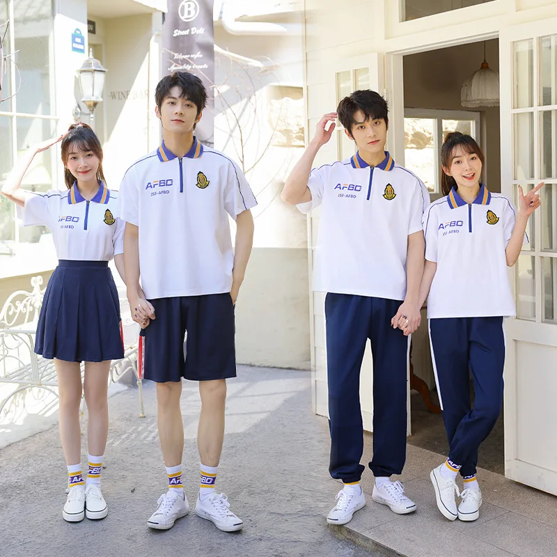 Uniformes escolares de guardería C113, ropa para niños, traje deportivo de salida de primavera, clase de graduación