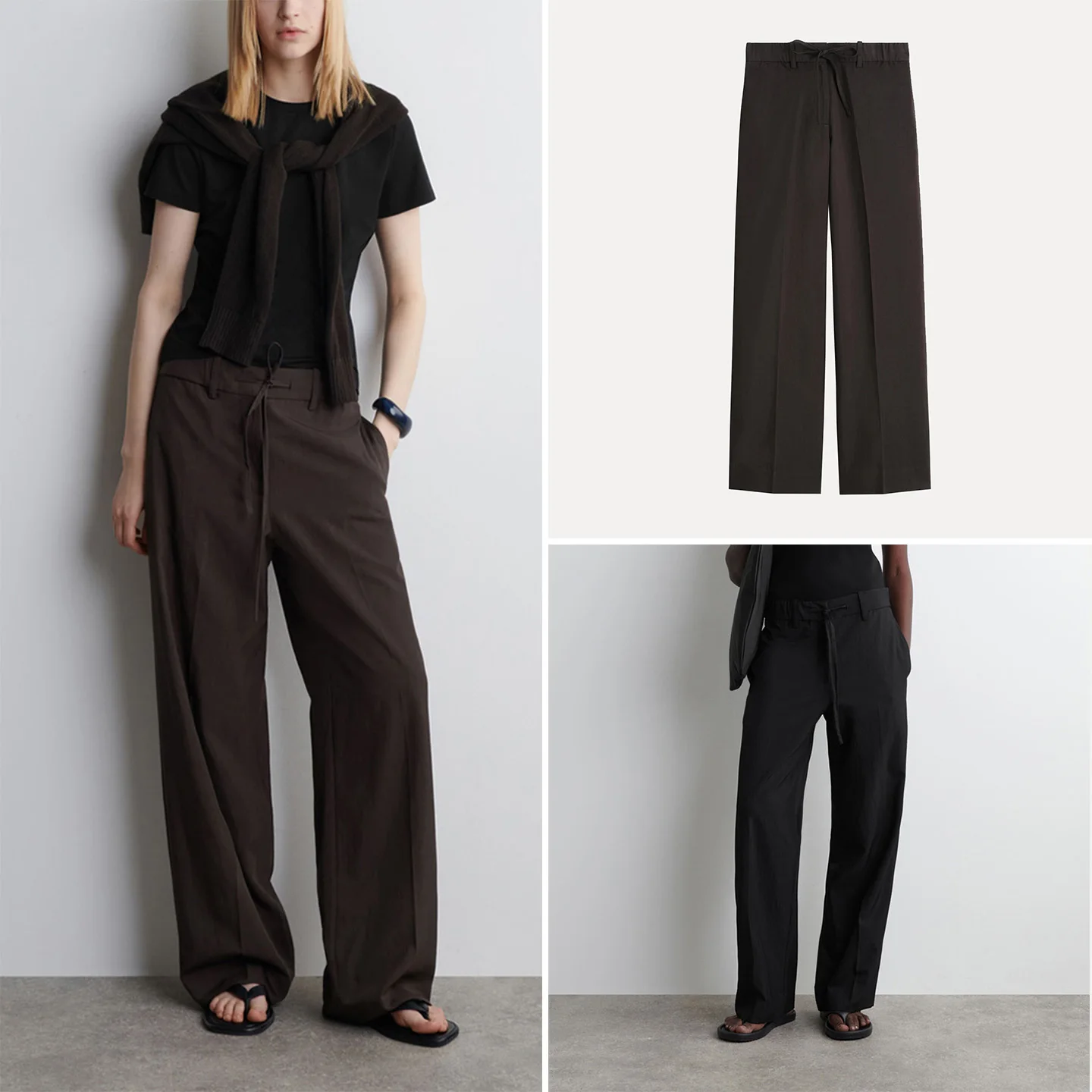 Women's Faion Lightweight Dstring Straight Leg Pants Autumn 2025 New Arrival Z Brand Casual Trousers