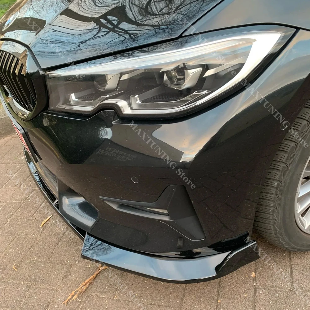 For BMW 3 Series G20 G21 318i 320i 320d 330i Standard 2019-2022 Front Bumper Splitter Lip Diffuser Spoiler Chin Modified Tuning view 2