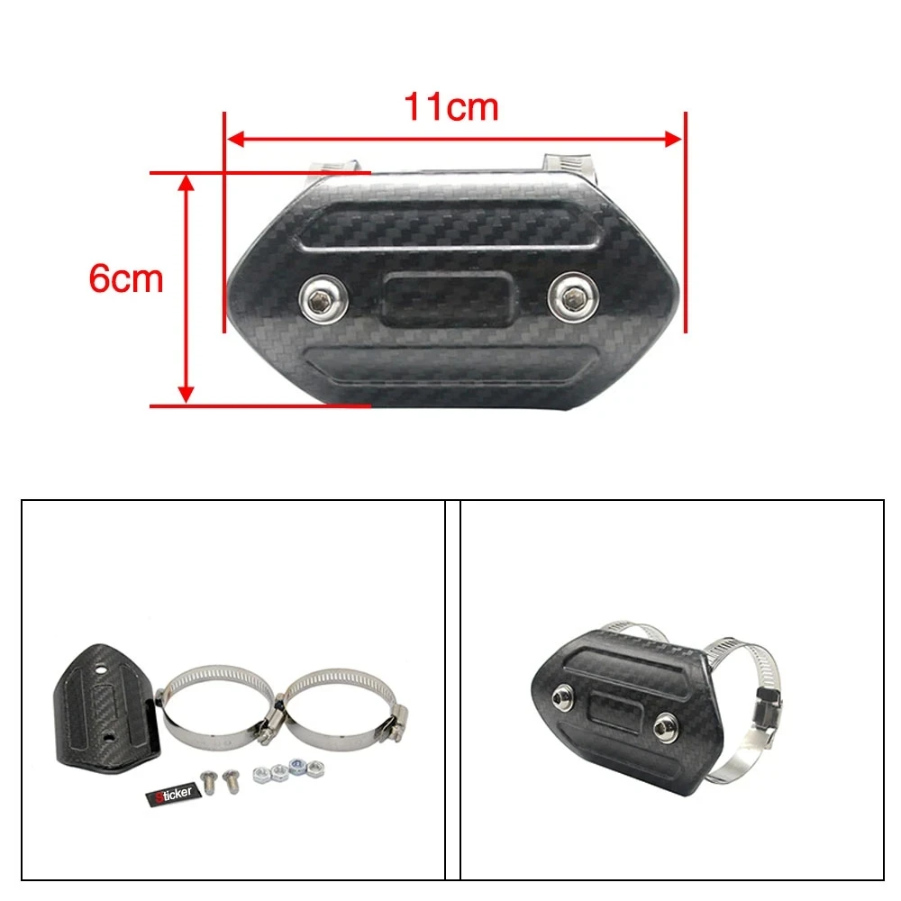 ZS 레이싱 오토바이 배기 머플러 파이프 보호기, 열 차폐 커버 가드, 화상 방지 커버, 모토크로스 부품, 40-63mm