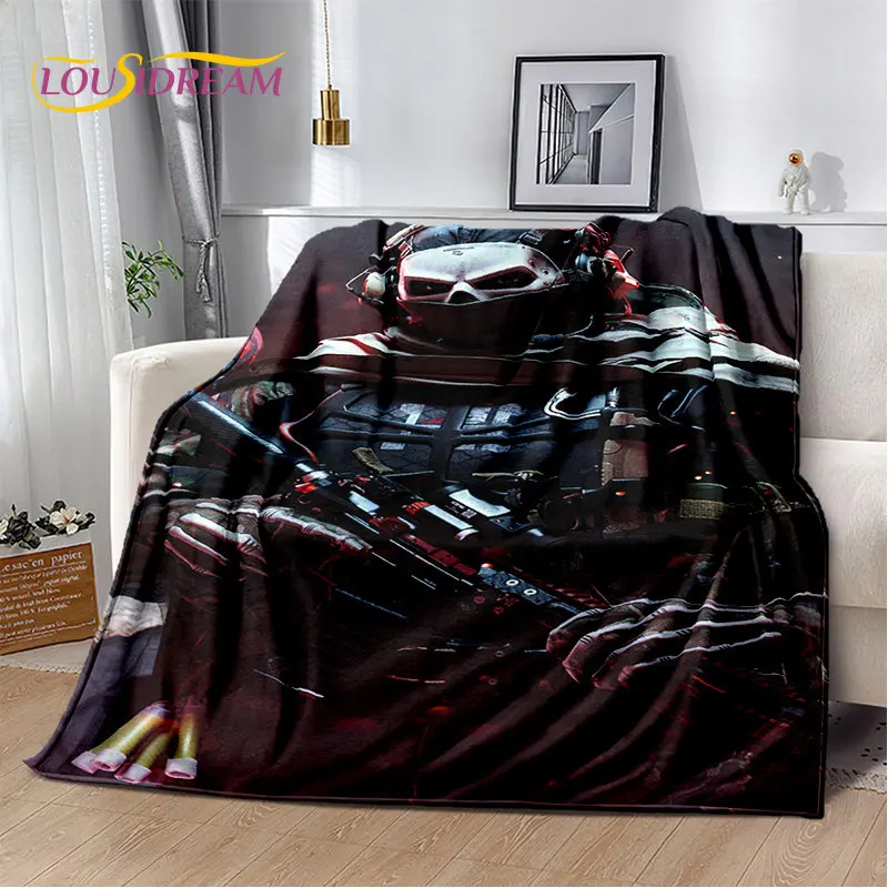 3D COD,Call of Duty Game Gamer Soft Plush Blanket,Flannel Blanket Throw Blanket for Living Room Bedroom Beds Sofa Office Cover