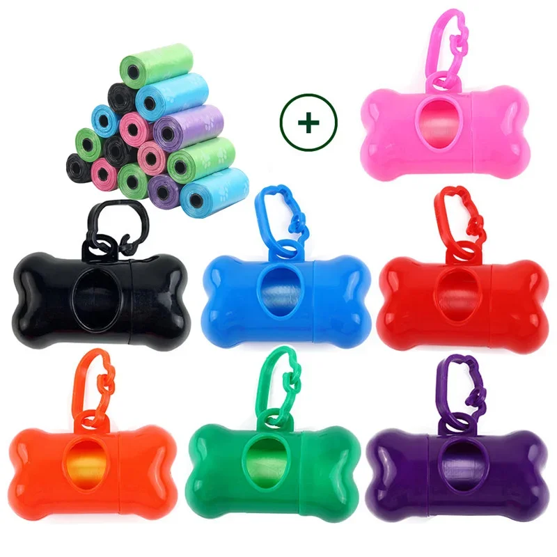 Biodegradable Dog Poop Bags Refill Rolls Compostable Dog Waste Bags with Dispenser Pet Litter Bags Pet Cleaning Products