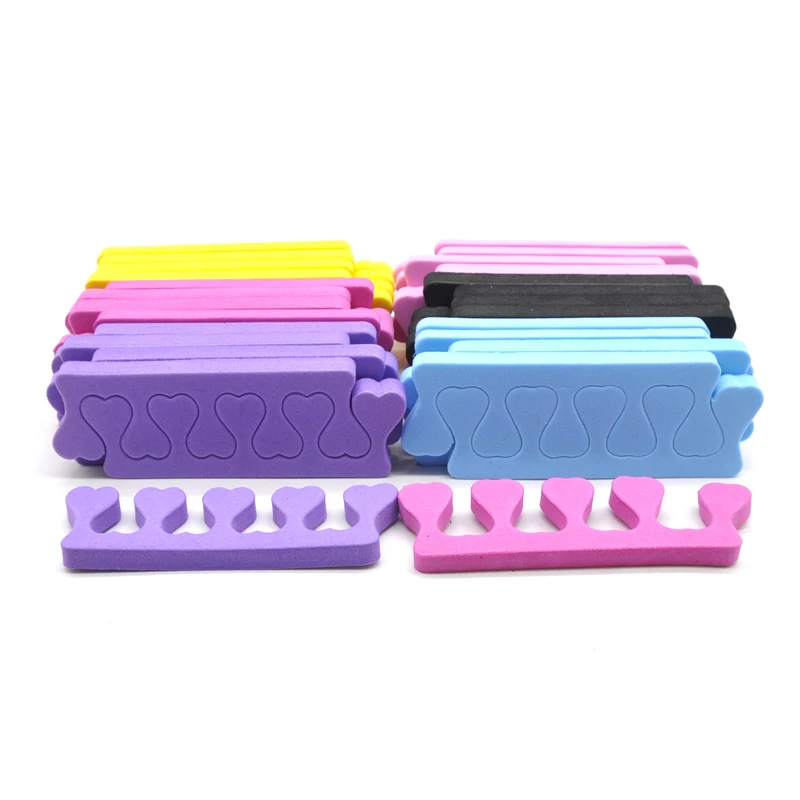 4/20/80pcs Professional Toe Separator Finger Foot Nail Tools Soft Foam Sponge  Manicure Pedicure Nail Polish Anti Touch Gel UV