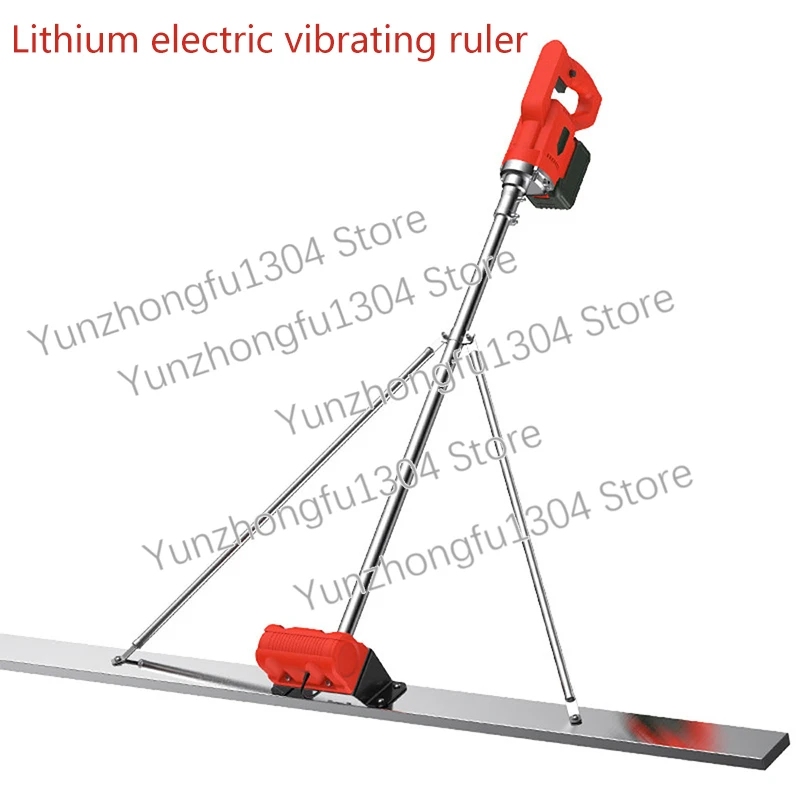 150cm Electric Concrete Polisher Level Floor Vibration Ruler Mortar Vibrator Screed Concrete Leveling Machine with Battery