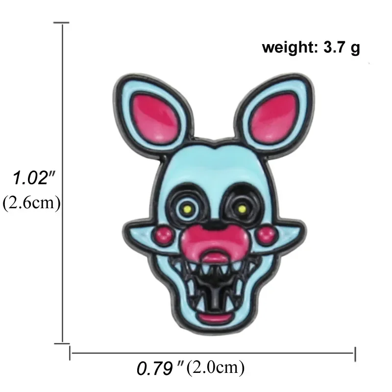 Fnaf Brooches Five Night At Freddy Enamel Pin Foxy Bonnie Animal Pins Badges Fashion Jewelry Accessories Gifts Kids Toys