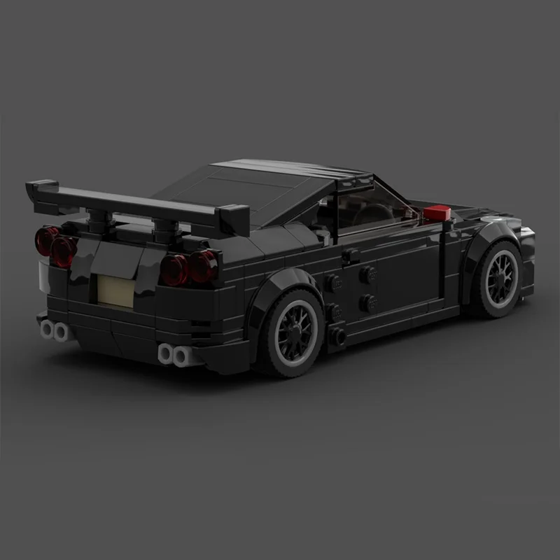 404 قطعة MOC نيسان GTRs أبطال المدينة السوداء نموذج اللبنات هدايا عيد الميلاد البناء لتقوم بها بنفسك لعبة إبداعية عيد ميلاد الطوب #3