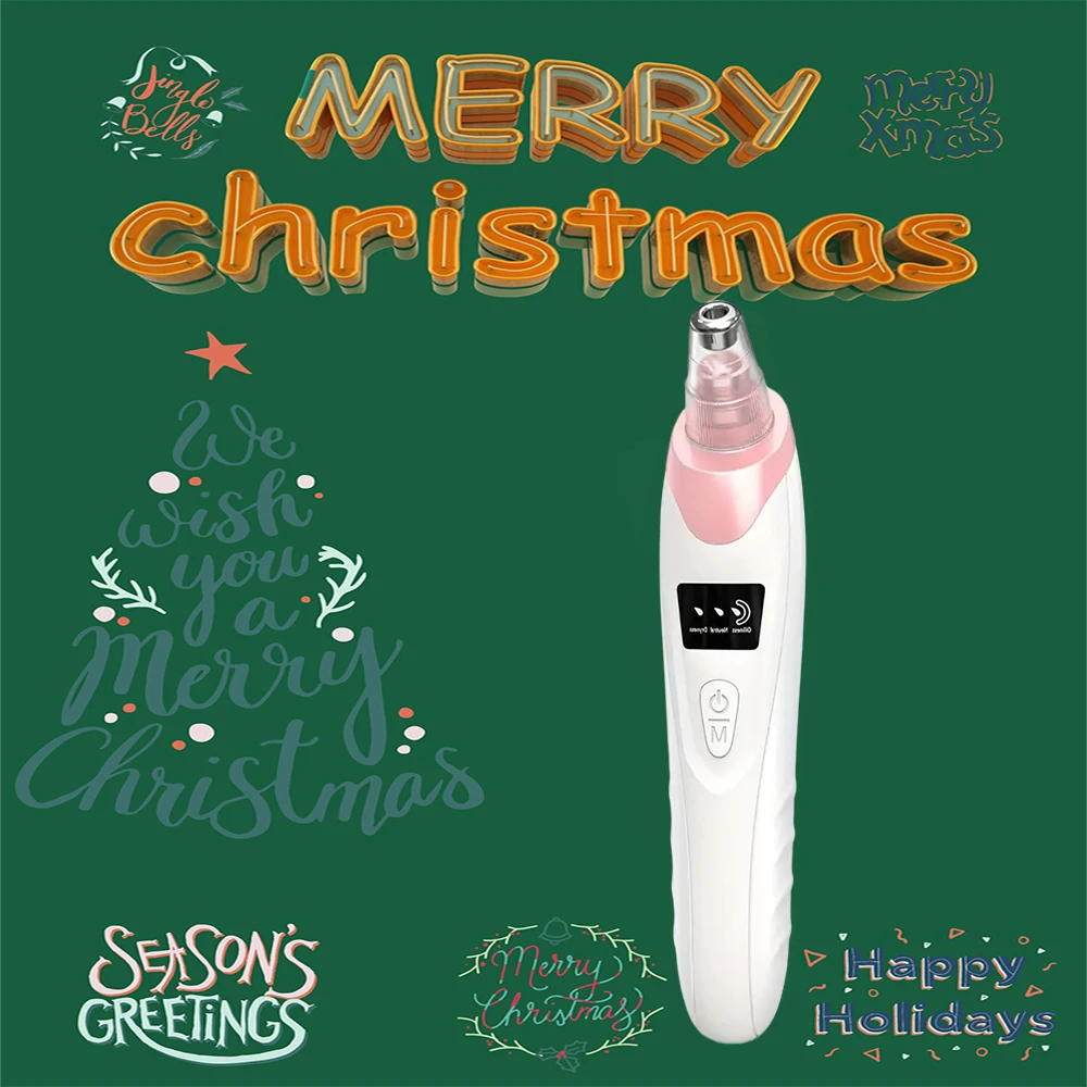 Limpiador de poros eléctrico de belleza, producto de Navidad, eliminador de espinillas, dispositivo de vacío de limpieza profunda para el cuidado Facial, herramientas para el cuidado de la piel