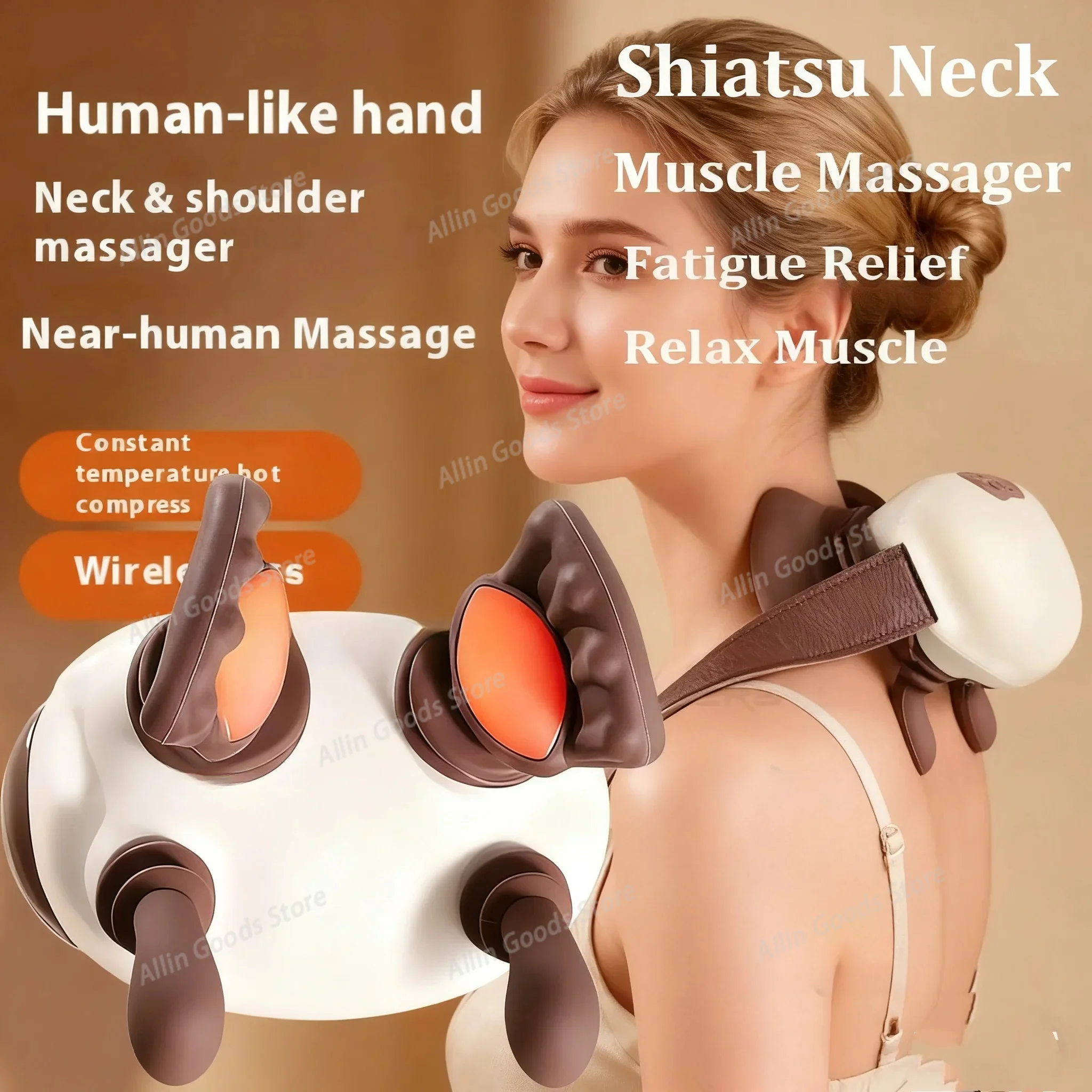 N7 Master Hand Shoulder Neck Massager Device Cervical Diagonal Muscle Back Neck Massager Kneading Masajeador Relax Pain