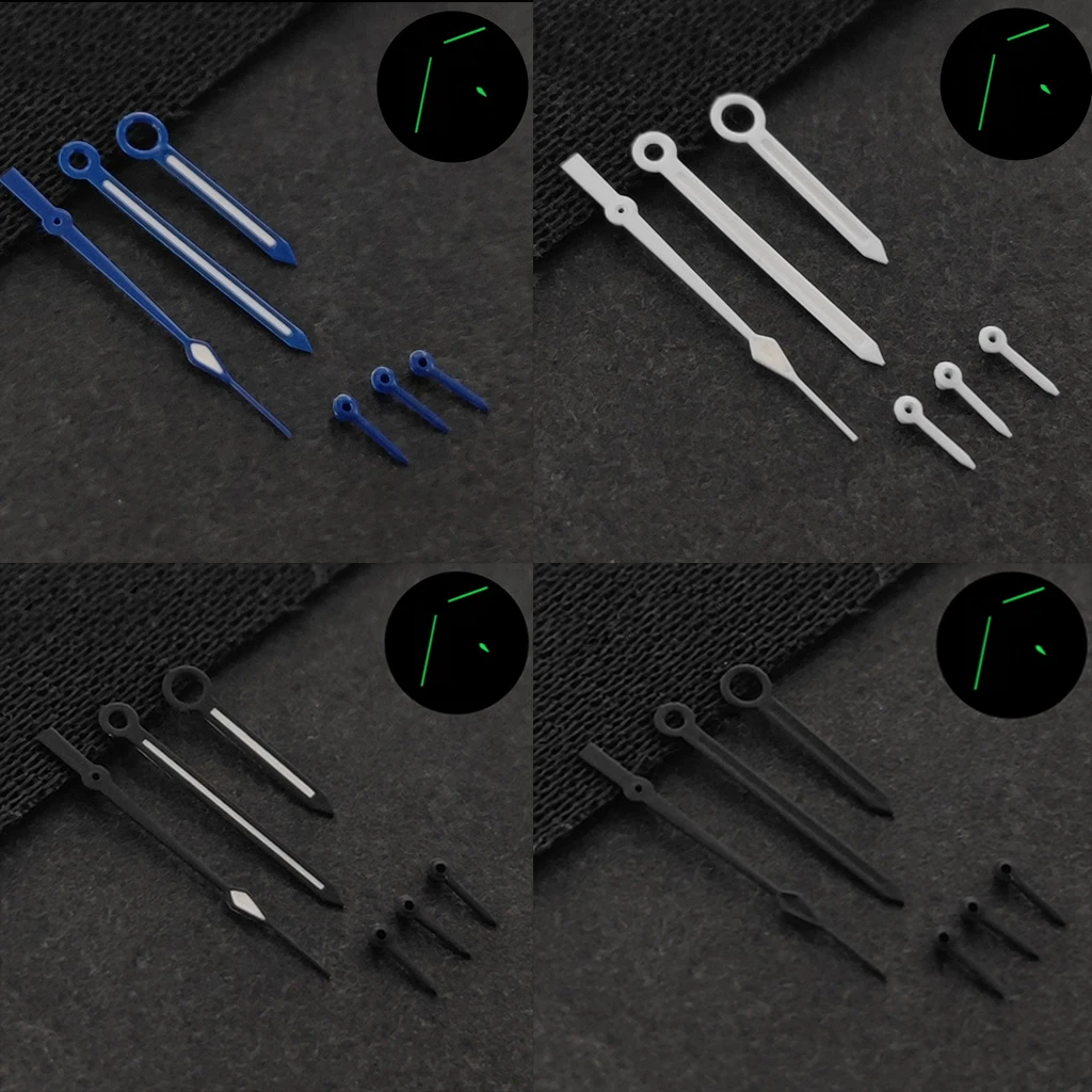 VK63 ساعة الأيدي C3 الأخضر مضيئة أبيض أزرق أسود صالح VK63A VK64 ساعات يد تعمل بالحركة الكوارتز أجزاء مؤشر/إبرة الملحقات