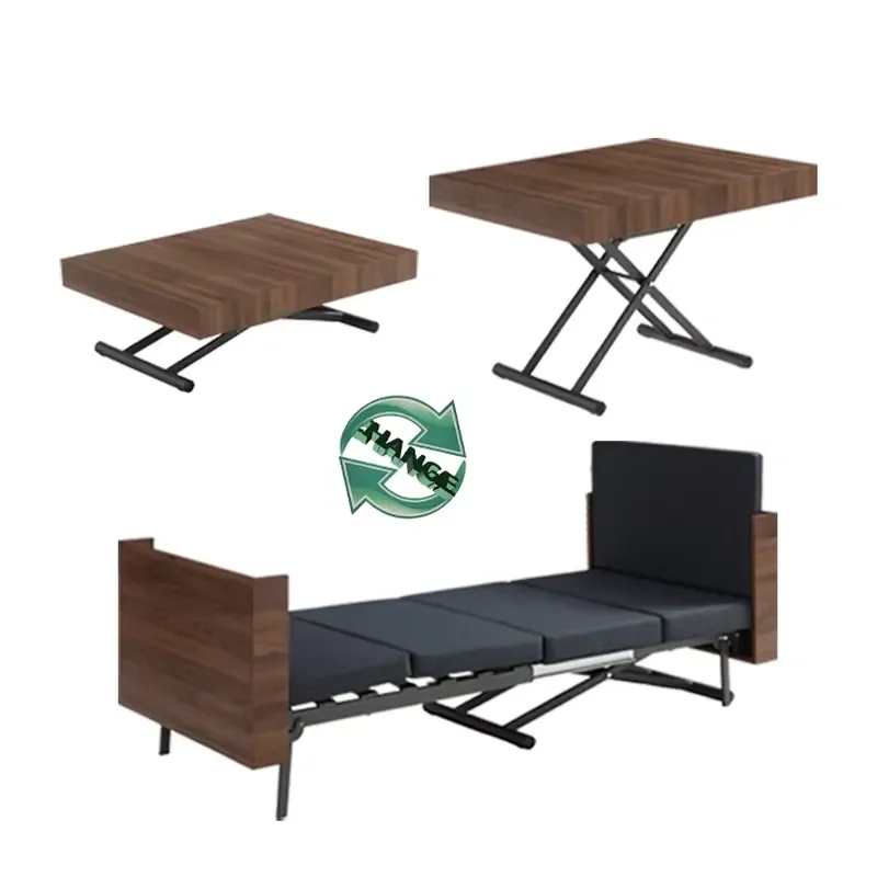 Creative Vintage Guangdong Furniture Convertible Folding Wood Table/Beds for Home Space