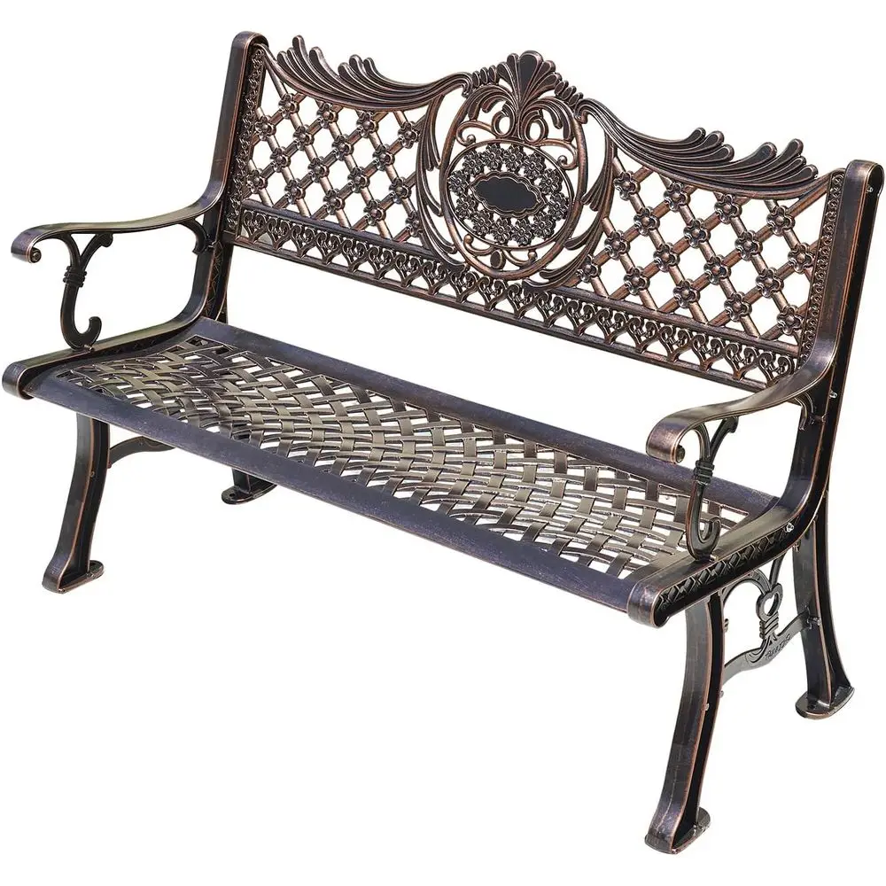 Durable Outdoor Patio Bench, Weather-Resistant Garden Furniture, 130cm for Parks and Yards