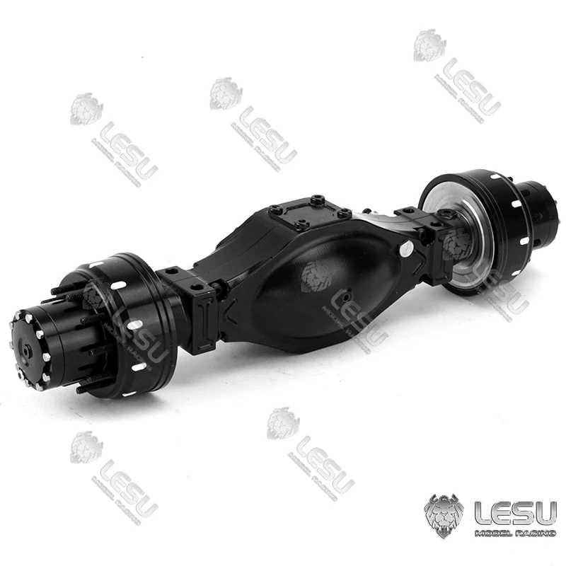 LESU 8x8 Wheel Reduction Differential Lock Axle for 1/14 TAMIYA RC Truck Remote Control Dumper Tractor Model Car Benz Scania