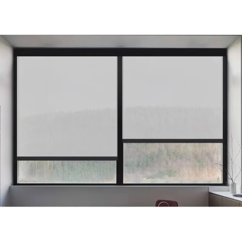 

[Factory Price] Hot Selling Modern Indoor Motorized Electric Retractable Zip Roller Blinds Hospitality Spaces Vertical Pa