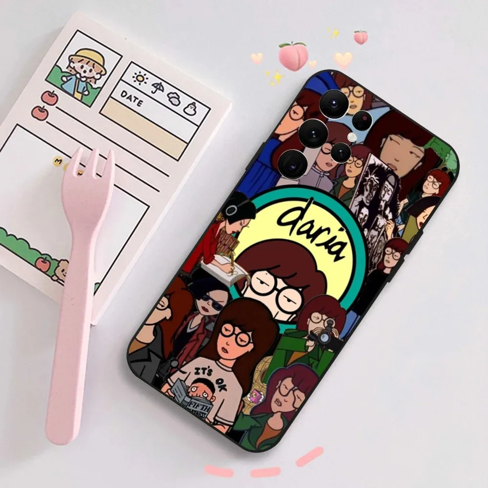 Cartoon D-Daria  Phone Case For Samsung Galaxy A20,A21s,A22,A31,A32,A52,A53,A72,73,A80,A91Soft Black Cover