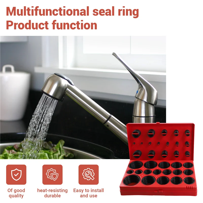 ABLL-419PCS مجموعة عالمية O-حلقة تشكيلة 32 حجم النتريل المطاط حلقة الختم الم Asket ل السباكة السيارات صنبور إصلاح جزء