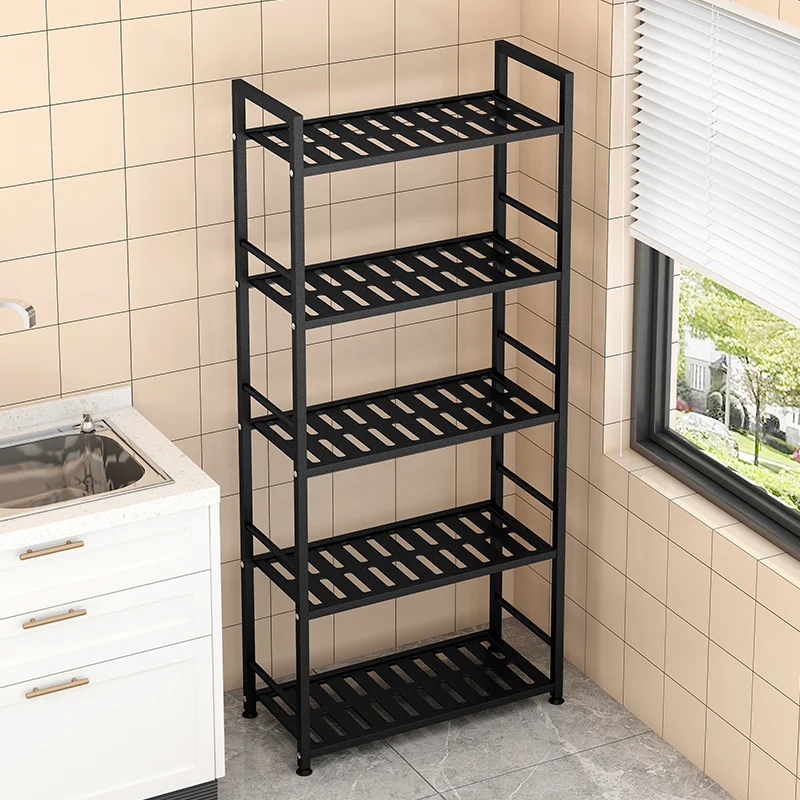 多機能収納ラック-浴室トイレ洗面台棚-フロアスタンド式-シンプルモダンスタイル-メタルクラフト-エコノミータイプ
