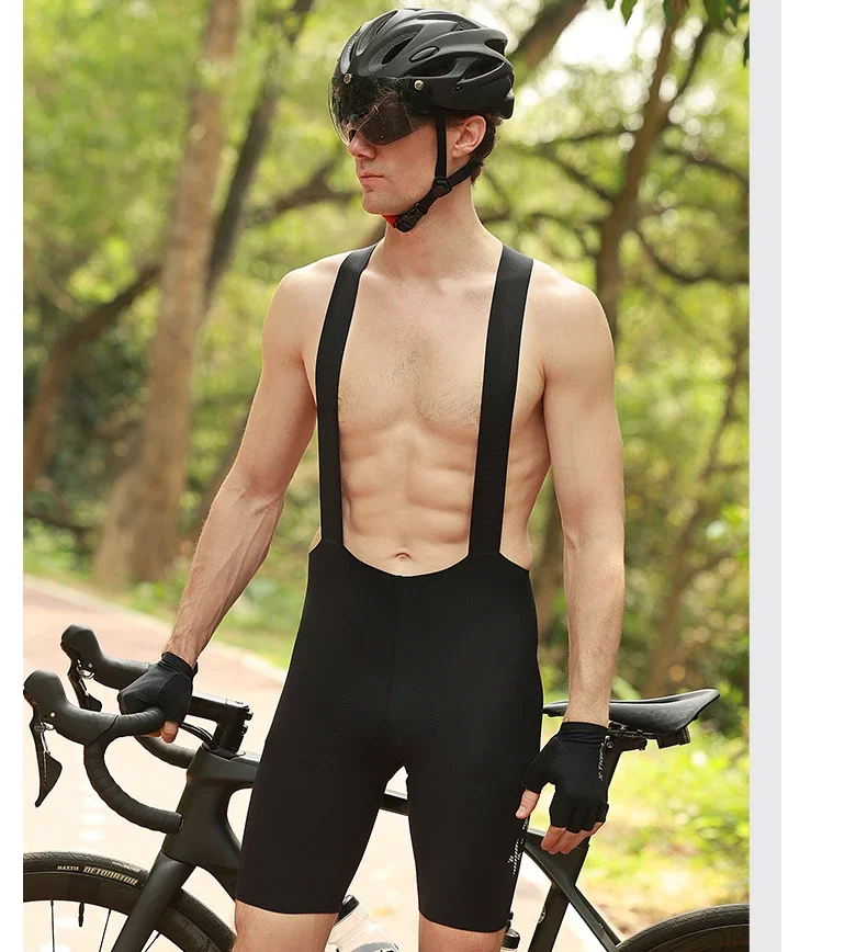 X-TIGER Radsport-Trägerhosen für Herren, bequeme, atmungsaktive MTB-Rennrad-Shorts, schnelltrocknende Sport-Trägerhosen – Detail 17