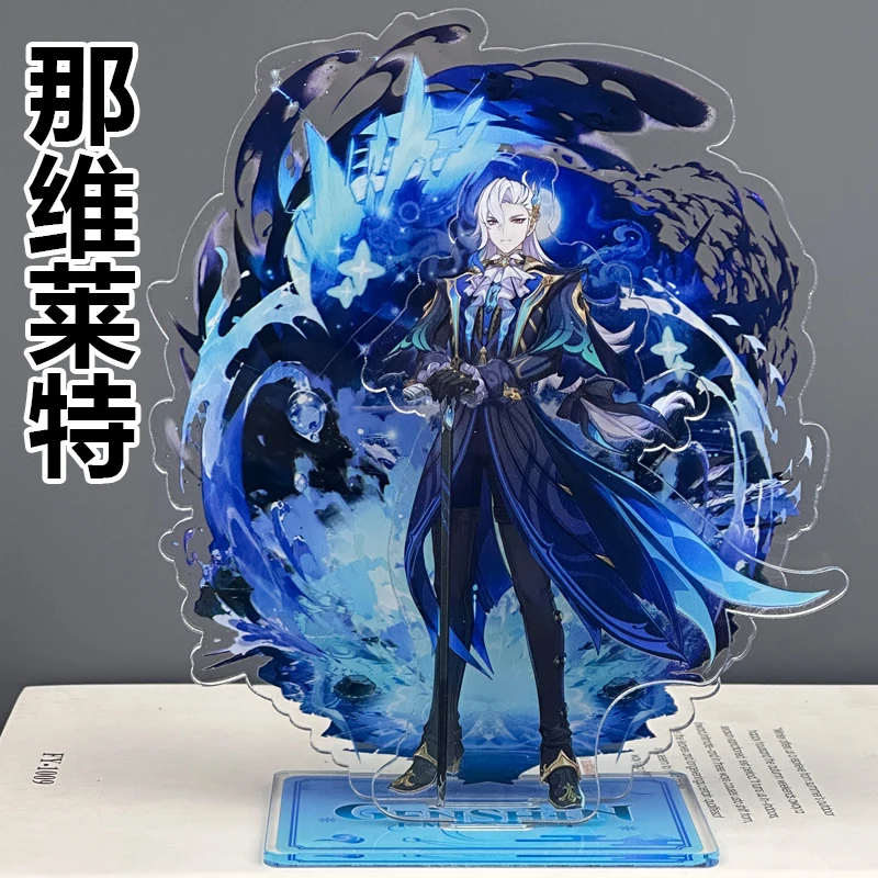 Anime Genshin Impact Neuvillette Furina Balladeer Nahida Hu Tao Cosplay Acrylic Standing Sign Desktop Ornament Accessory Mascot