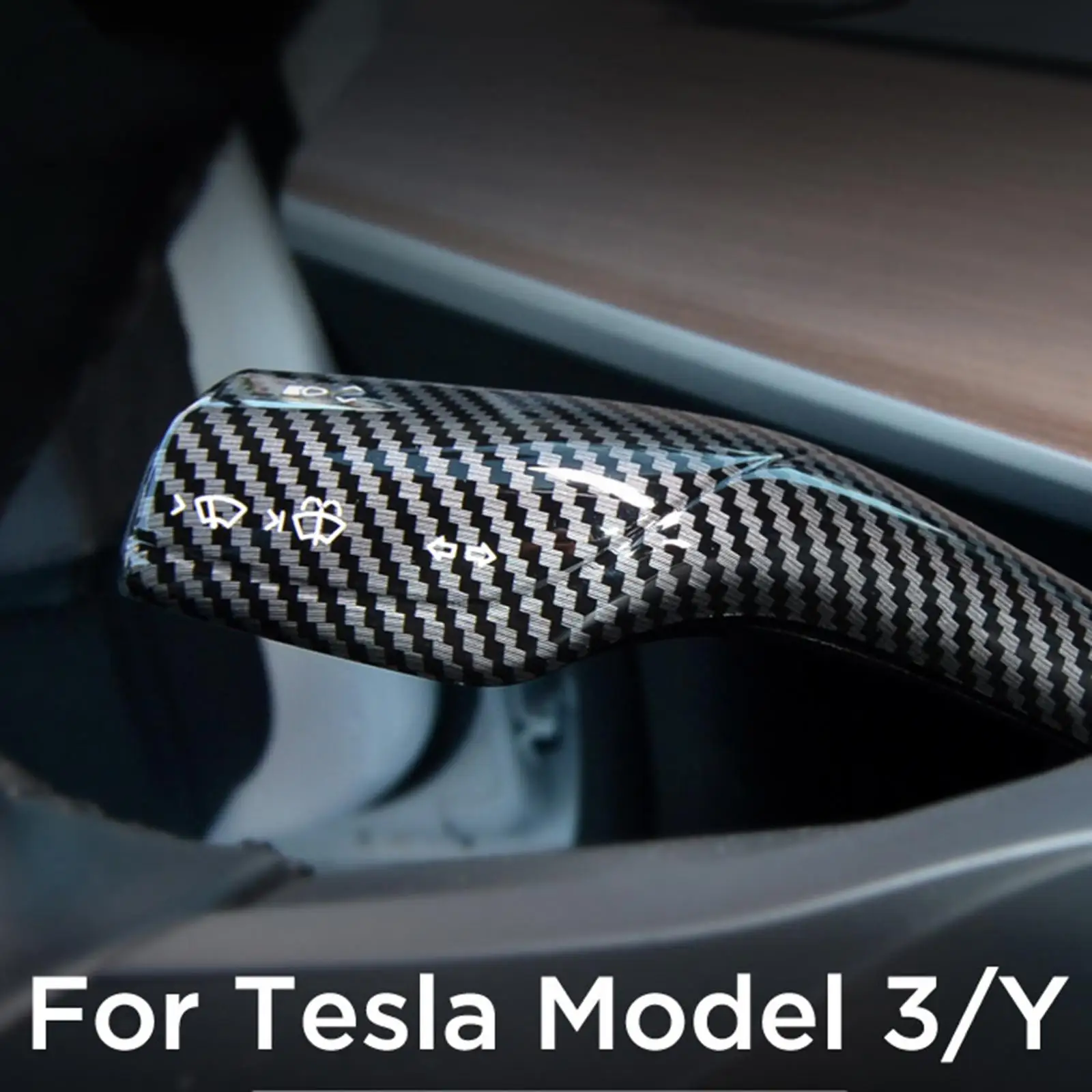 2 Pieces Decorative Gear Shift Cover for Tesla Model 3 Y, Durable