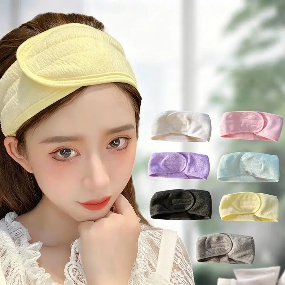 New Non-slip Towel Headband Stretchable Adjustable Head Wrap Can Be Pasted Makeup Headband Yoga - view 5