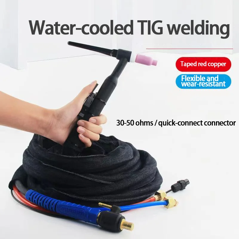 WP-18 water-cooled argon  welding torch 18 water-cooled argon arc  torch 18 welding handle line,argon arc  torch