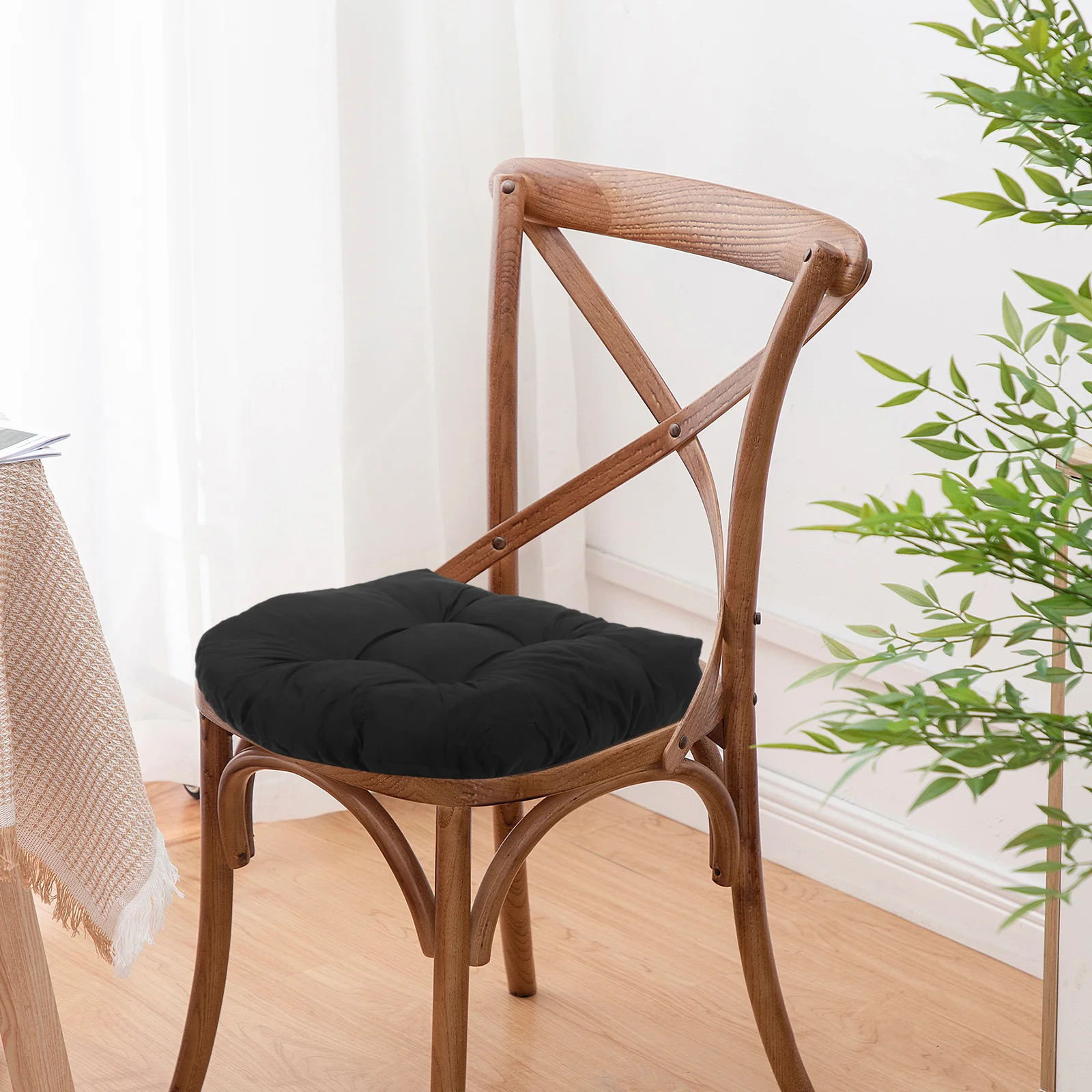 

2Pcs Outdoor Wicker Chair Cushions Thickened Portable for Long Sitting Comfort in Various Seats Wicker Chair Cushions