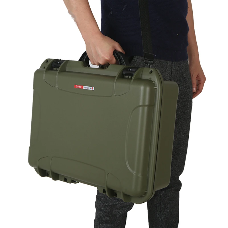 Plastic Tool Storage Case Plastic Hand Carry Case Hard Equipment Box With Handle