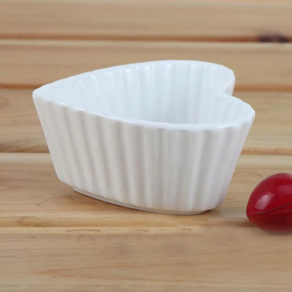 

Набор из 1 керамической тарелки в форме сердца и бамбукового подноса для десертов, орехов, конфет, закусок и печенья