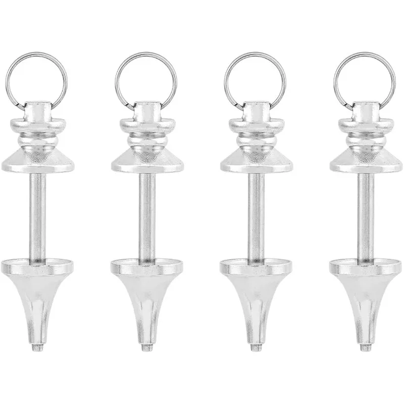 

4 шт. латунный винт с проушиной, колышки для бусин с большим отверстием, металлические подвески в форме маятника, платиновые платиновые застежки, крючки