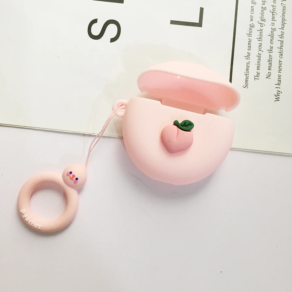 Funda protectora de silicona para huawei freebuds 4i, 4, 3, PRO4, con dibujos animados, anillo antipérdida, funda para auriculares inalámbricos