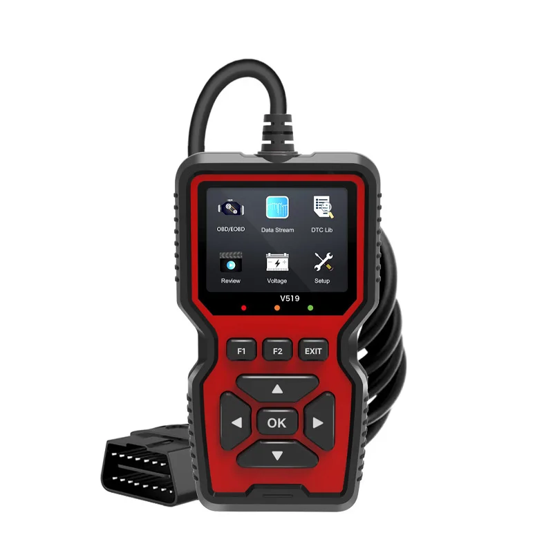 1 PC V519 Automotive Falha Diagnóstico Instrumento Motor Falha Leitura Falha Código Query Reprodução Função Testing Tools