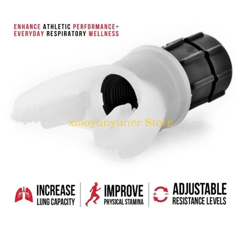 P9JB Portable Lung Capacity Trainer Adjustable Resistance Fitness Trainer High-altitude Training Tool for Outdoor Activities