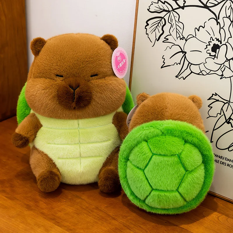 Urocza pluszowa kapibara, przemieniająca się w żółw, chomika, miękka maskotka, kreskówkowa pszczoła, miękka zabawka dla niemowląt i dzieci, prezent na urodziny, Boże Narodzenie.
