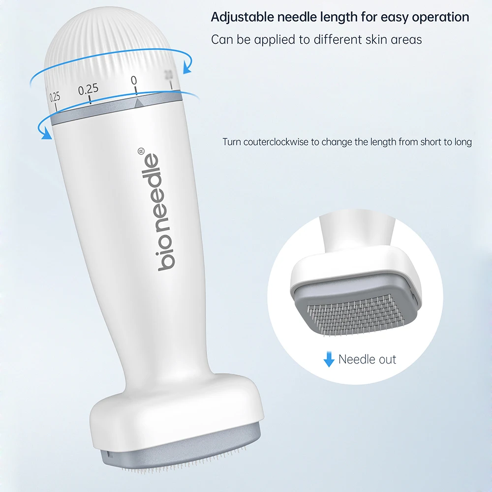 Bio 120Needle Derma Roller Stamp Adjust Needle Derma Microneedle Pen For Beard Hair Growth Microneedling Derma roller Skin Care - view 3