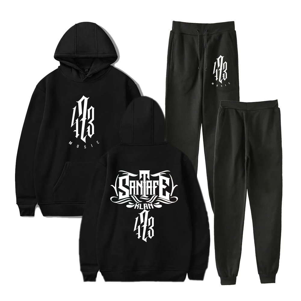 

Santa Fe Klan Todo Y Nada Tour 473 Music Hoodie Jogger Pants Two Piece Set Sweatshirts+Sweatpants Men Women's Set