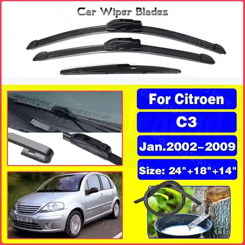 For Citroen C3 -01.2002-2009 2003 2004 2005 2006 2007 Windshield Windscreen Window 24