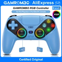 Controlador para PS5/Paystion 5 Pro/Slim/consola de PC, mando inalámbrico, luces RGB, disparador de efecto Hall, Joystick de juego con vibración Turbo