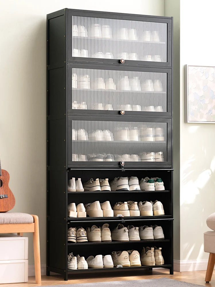 

Household shoe rack at the door, space saving, solid wood interior simple