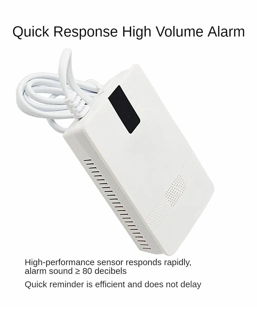 Smart Gas Leakage Sensor, Alarme Sensível, Detector de Gás Combustível, Luz Sonora, GLP Natural Detector, UE, EUA, Reino Unido, CH4
