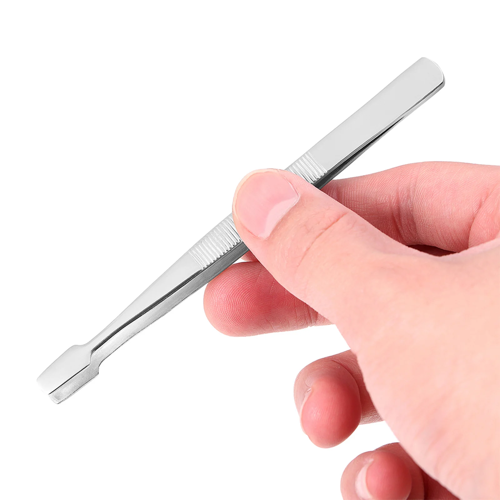 10Pcs Long Tweezers for Craft Stamp Collecting Supplies Fake Eyelash Application Stainless Steel Philately Tools Eyebrow